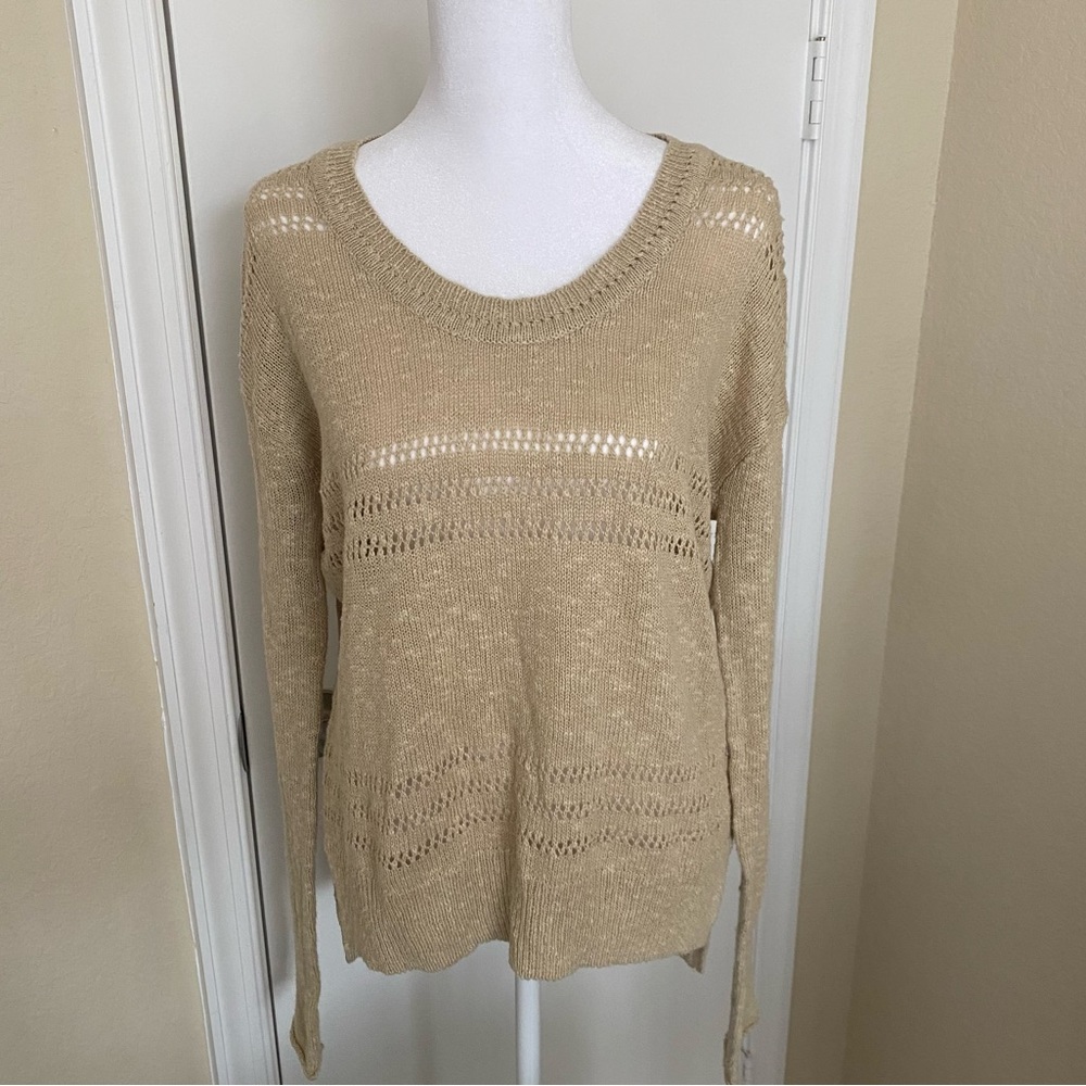 Quotation Sweater Khaki NWT Size Small